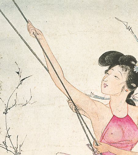 凤凰-胡也佛的仕女画和最知名的金瓶梅秘戏图